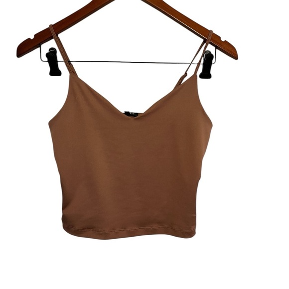5/20$ Women's creamy pink Brown Cami Top - Picture 1 of 5